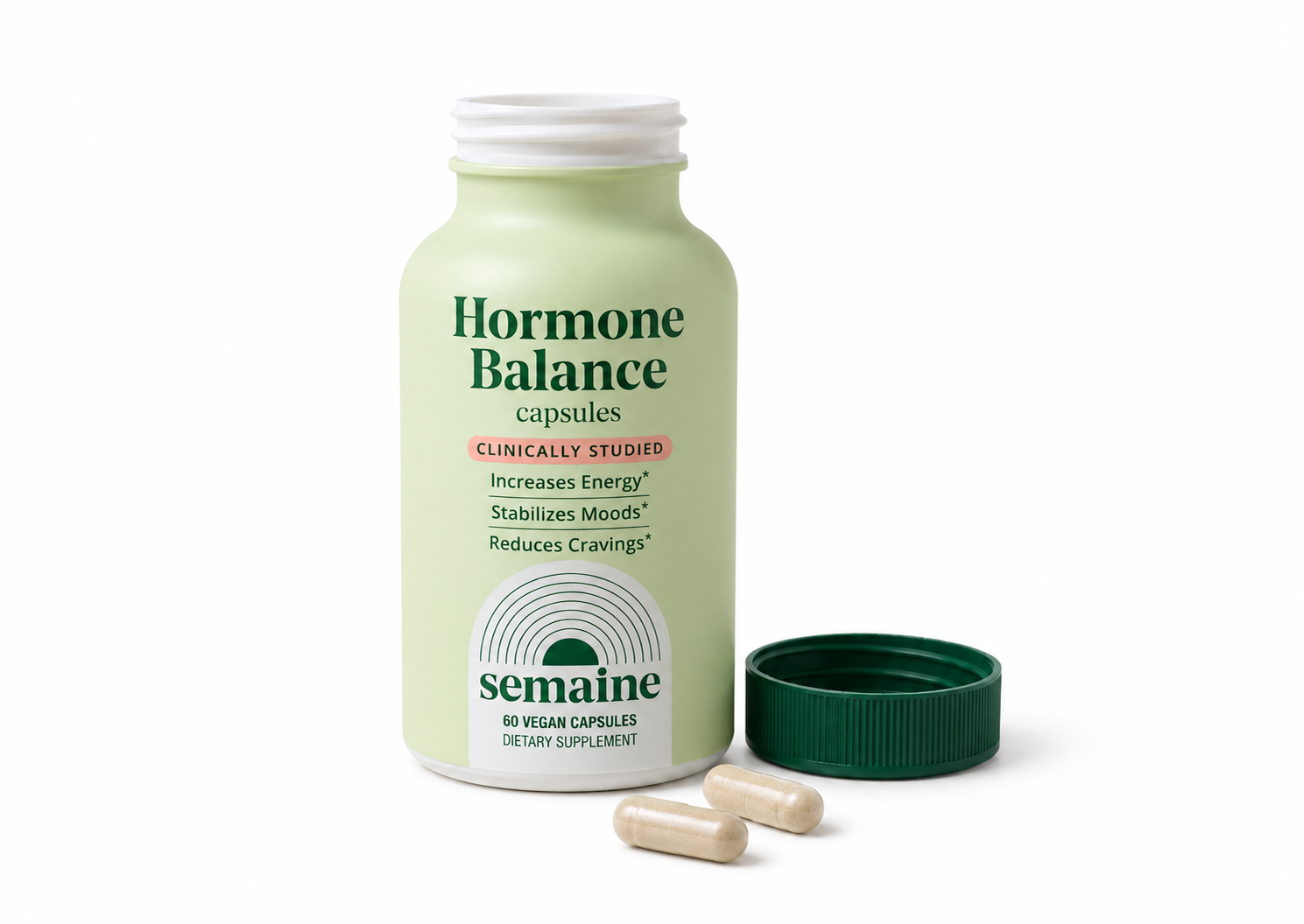 Hormone Balance bottle with two capsules