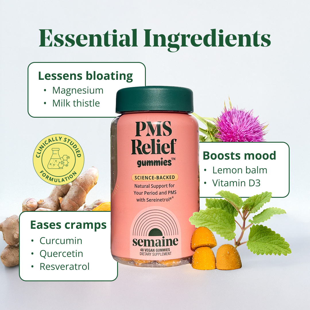 PMS Relief Gummy & Soothing Period Support – Semaine Health