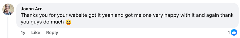 Facebook comment from a Cleanse & Protect customer