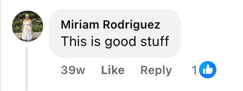 Facebook comment from a Cleanse & Protect customer