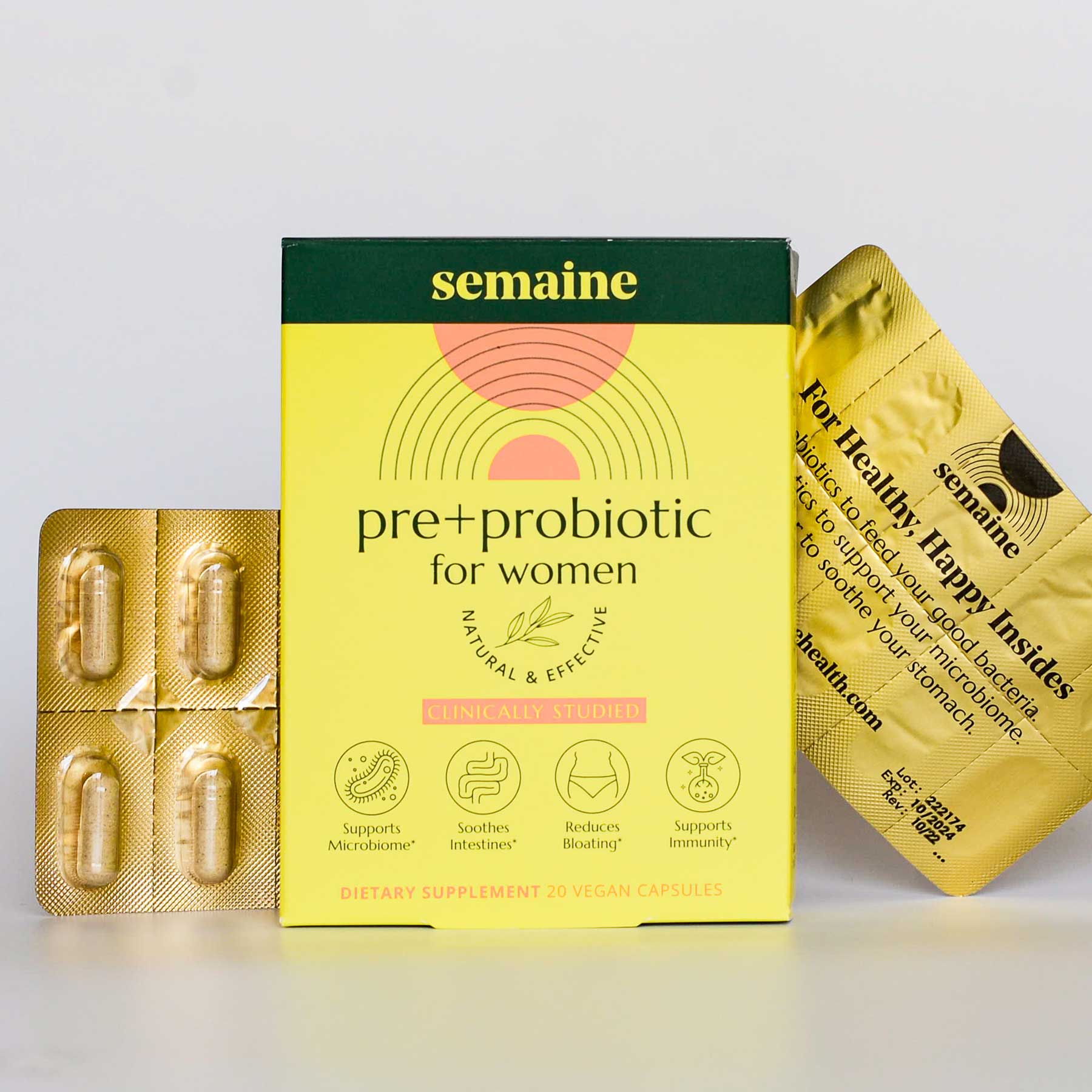 Pre+Probiotic Travel Blister – Semaine Health