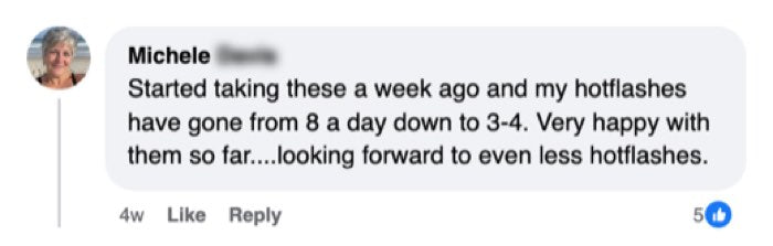 Customer comment about Peri/Menopause Essentials