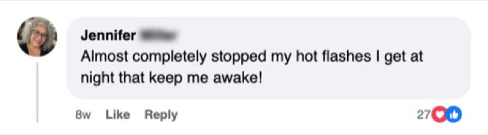 Customer comment about Peri/Menopause Essentials